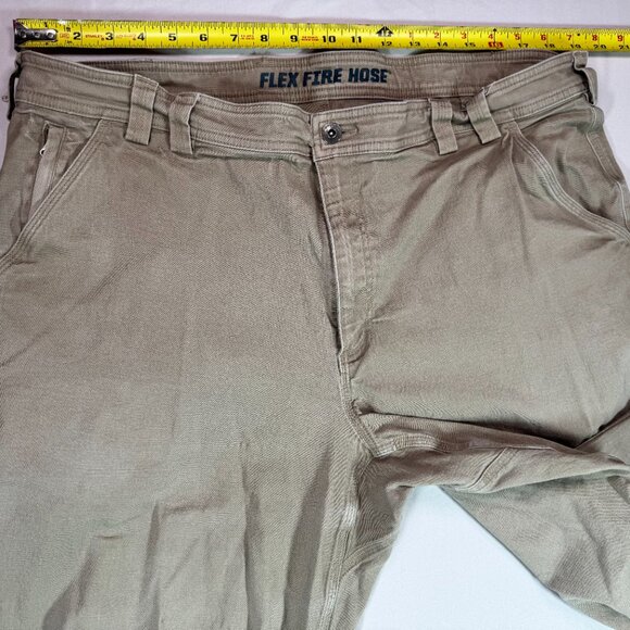 Duluth Flex Fire Hose Pants 42x30 Khaki - Picture 2 of 11